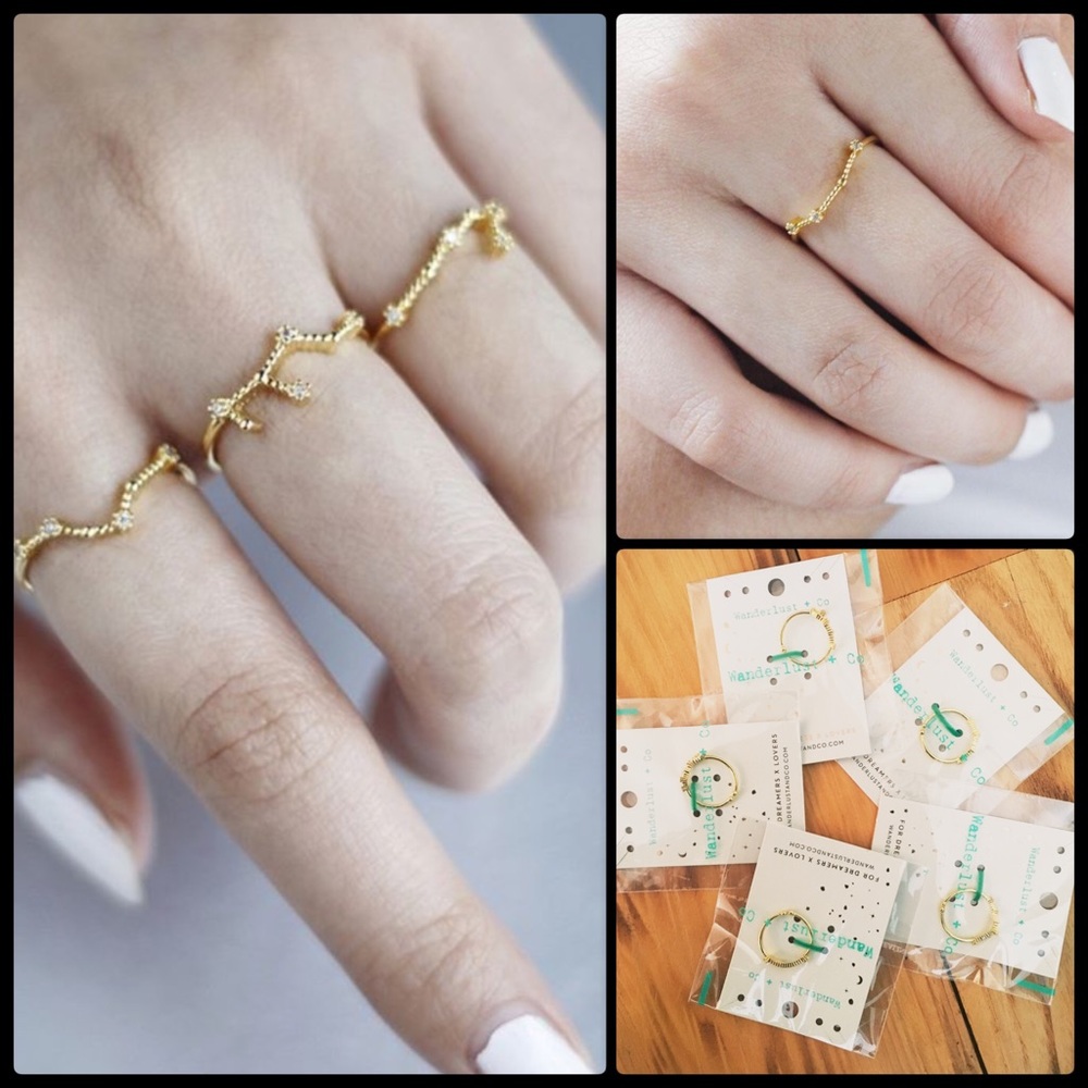 WANDERLUST + CO ✨  Zodiac Ring NWT